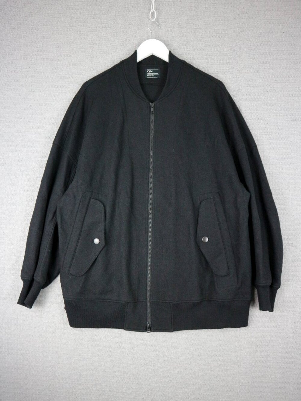 Yohji Yamamoto S’YTE Wool Black Bomber Jacket Made in Japan Medium